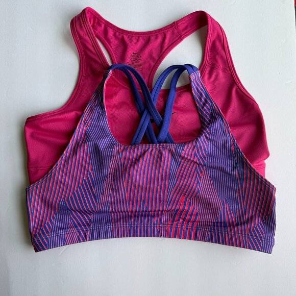 Kids' Pink and Purple Striped Sports Tops - Picture 1 of 8